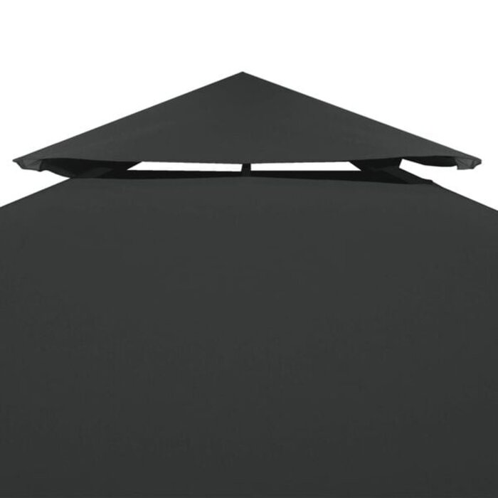 Vidaxl Ersatz-Pavillondach 3x3 m PVC-beschichtet Dunkelgrau - 34% Rabatt