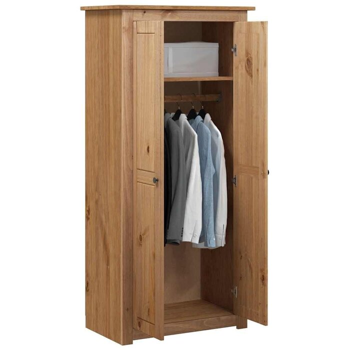 Vidaxl Kleiderschrank Panama Massivholz 80x50cm - 35% Rabatt