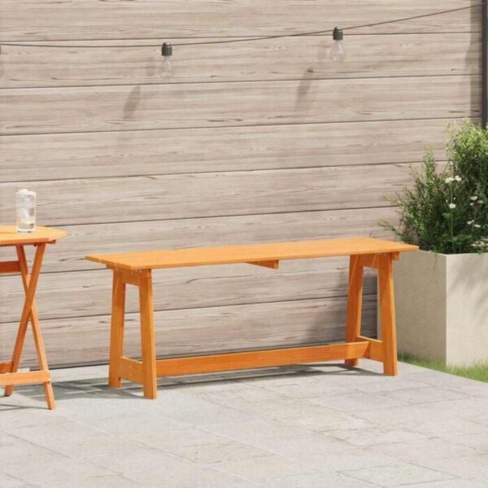 Vidaxl Gartenbank aus massivem Kiefernholz, 119 cm - 33% Rabatt