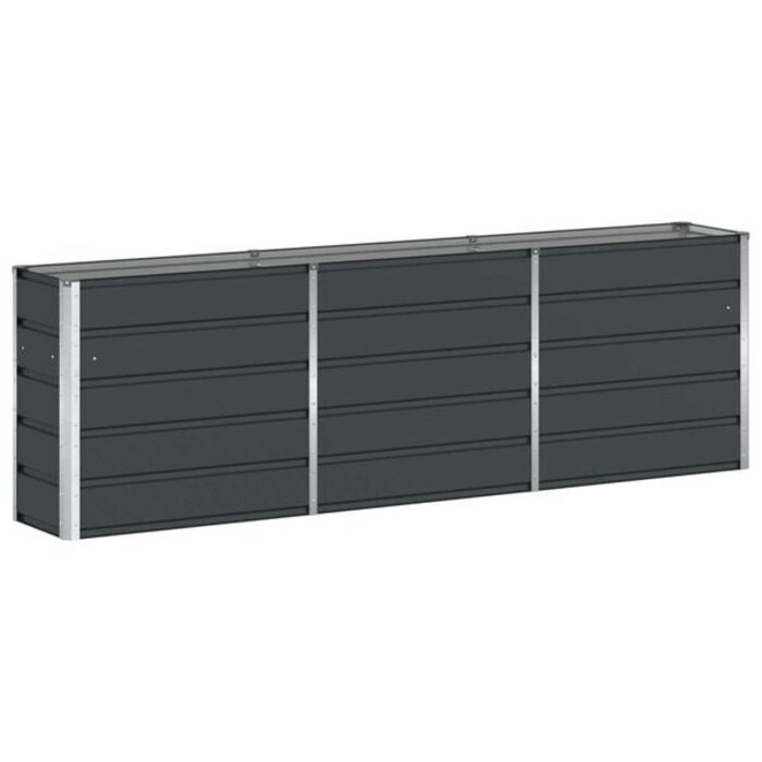 Vidaxl Pflanzkübel aus Stahl Anthrazit 240 x 40 x 75 cm - 34% Rabatt