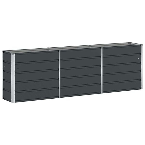 Vidaxl Pflanzkübel aus Stahl Anthrazit 240 x 40 x 75 cm - 34% Rabatt