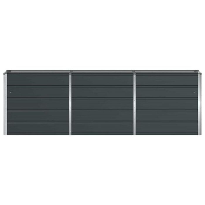 Vidaxl Pflanzkübel aus Stahl Anthrazit 240 x 40 x 75 cm - 34% Rabatt