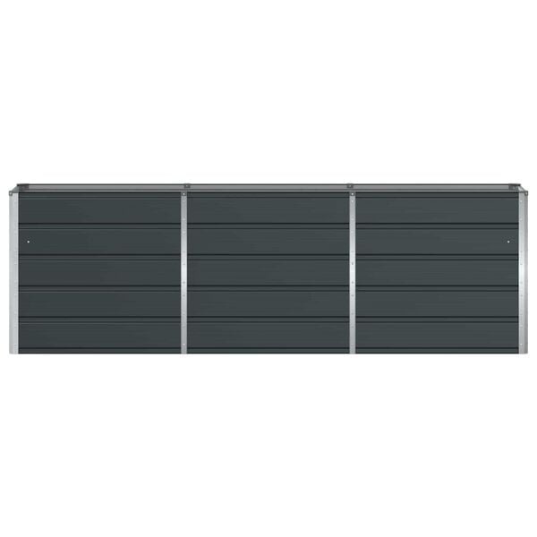 Vidaxl Pflanzkübel aus Stahl Anthrazit 240 x 40 x 75 cm - 34% Rabatt