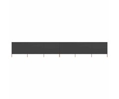 Vidaxl 6-tlg. Windschutz 800x160 cm, anthrazit, Holzpfosten - 51% Rabatt