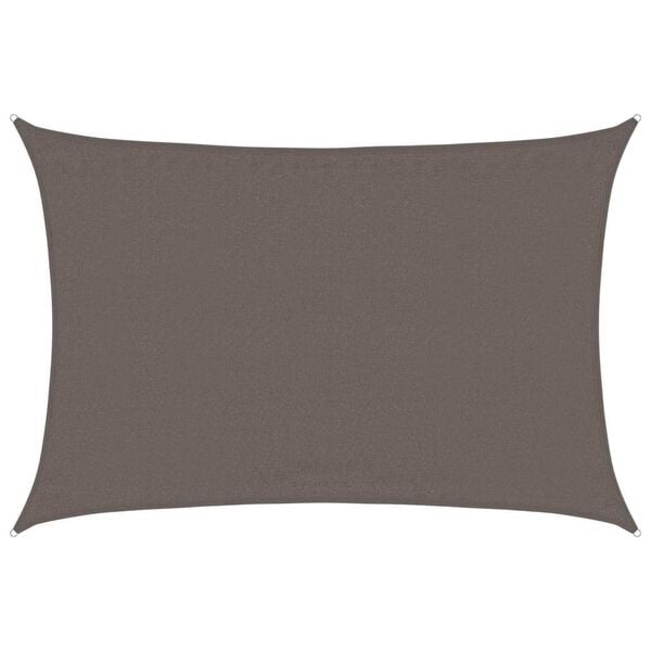 Vidaxl Sonnensegel 3,5x4,5 m HDPE Anthrazit - 33% Rabatt