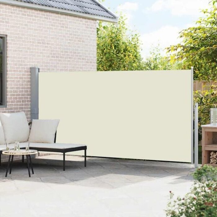 Vidaxl Ausziehbare Seitenmarkise 160 x 514 cm Creme - 34% Rabatt