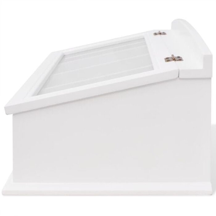 Vidaxl Besteckkasten im Barockstil, Weiß, MDF, 47x27x21,5cm - 34% Rabatt
