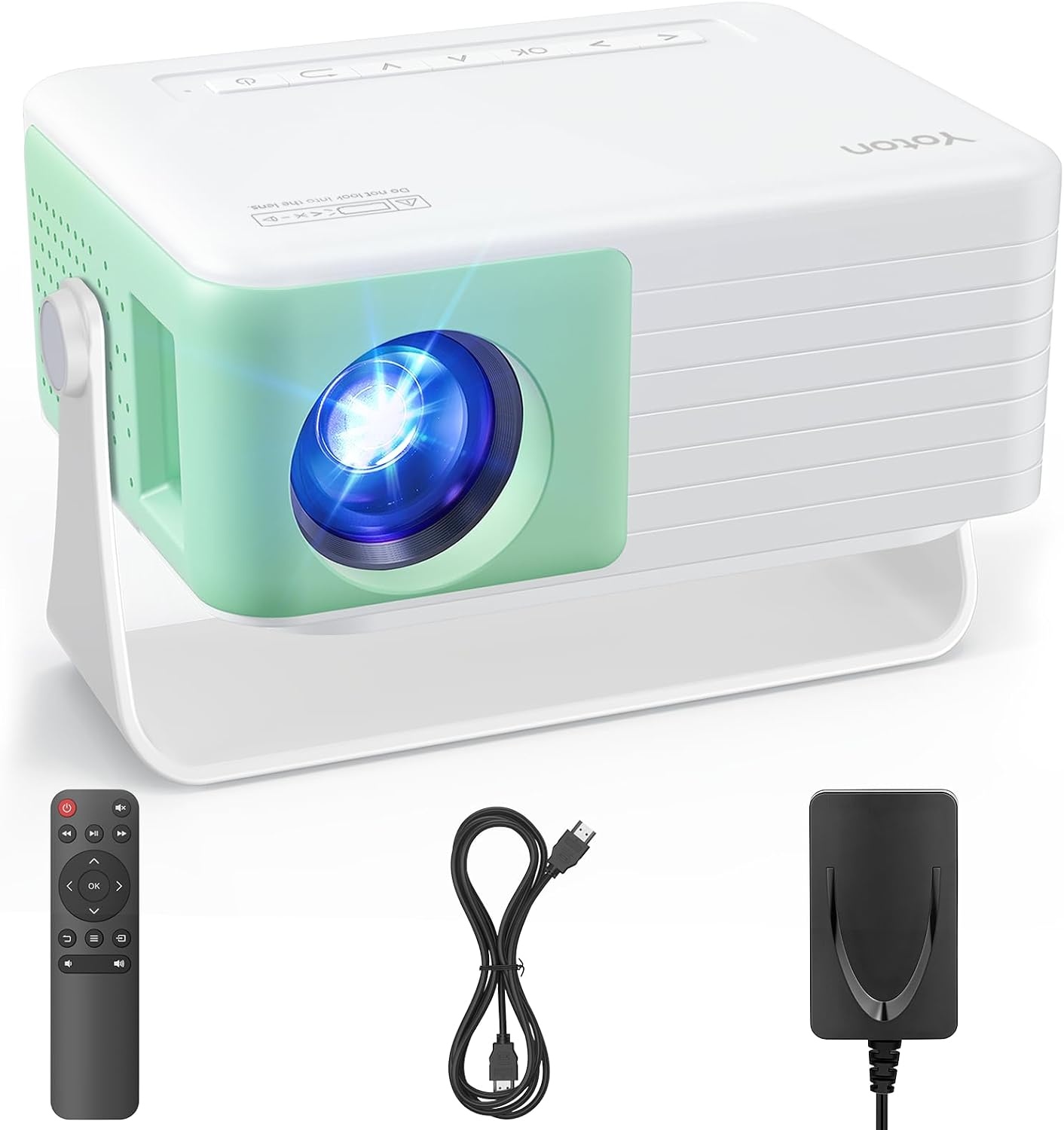 Yoton Mini Beamer 1080p, 180° Rotation, kompakt - 33% Rabatt