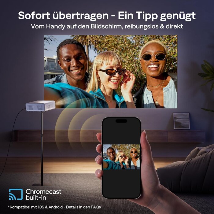 Full HD Smart Beamer mit Google TV - 35% Rabatt