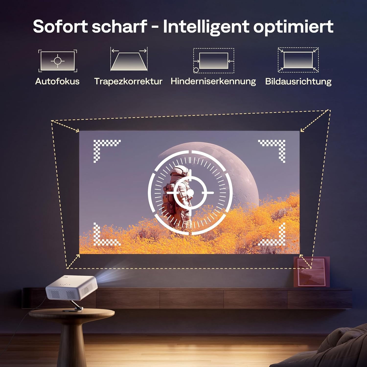 Smart Beamer Full HD 1080p mit Google TV - 35% Rabatt