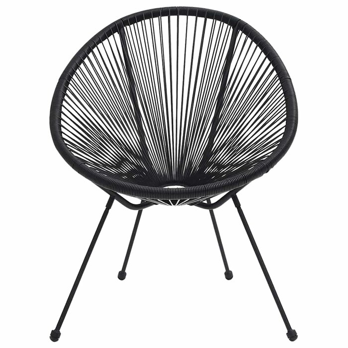 Vidaxl 2er Set Mondstühle Rattan Schwarz - 34% Rabatt - Gartenmöbel