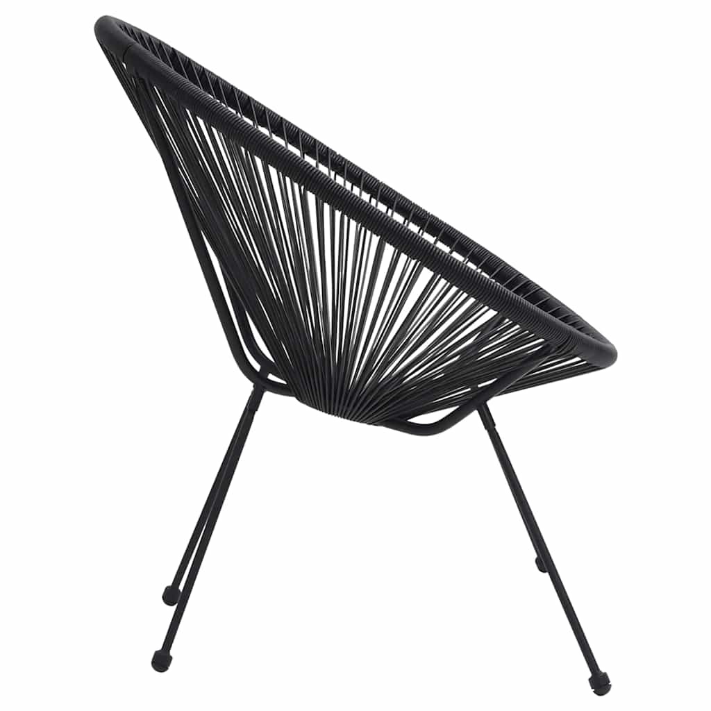 Vidaxl 2er Set Mondstühle Rattan Schwarz - 34% Rabatt - Gartenmöbel