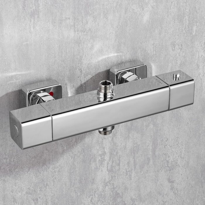 Thermostat-Duscharmatur Mattschwarz - 38°C Sperre - 34% Rabatt