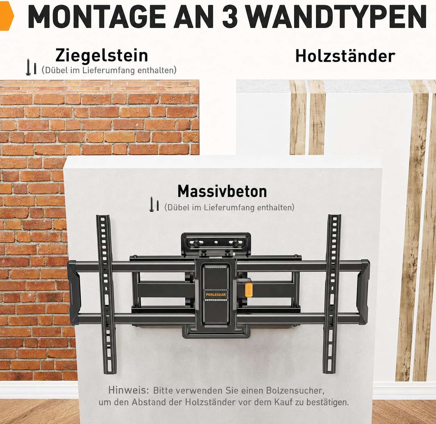 TV-Wandhalterung 42-86 Zoll schwenkbar - 33% Rabatt