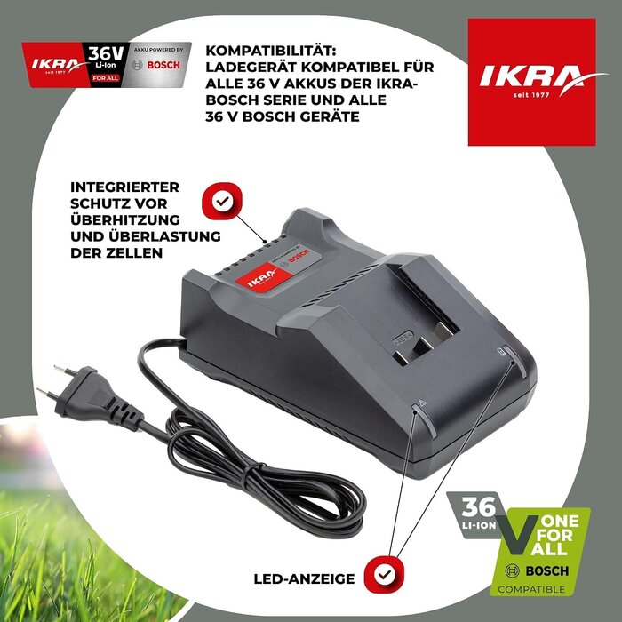 36V Akku-Ladegerät für Li-Ion Akkus - 2,0A - 33% Rabatt