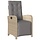 Verstellbarer Gartenstuhl Poly-Rattan beige - 35% Rabatt