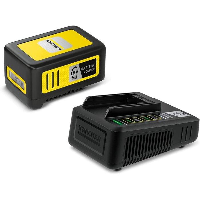 18V Akku-Starter-Set mit Schnellladegerät - 34% Rabatt - Top Zustand