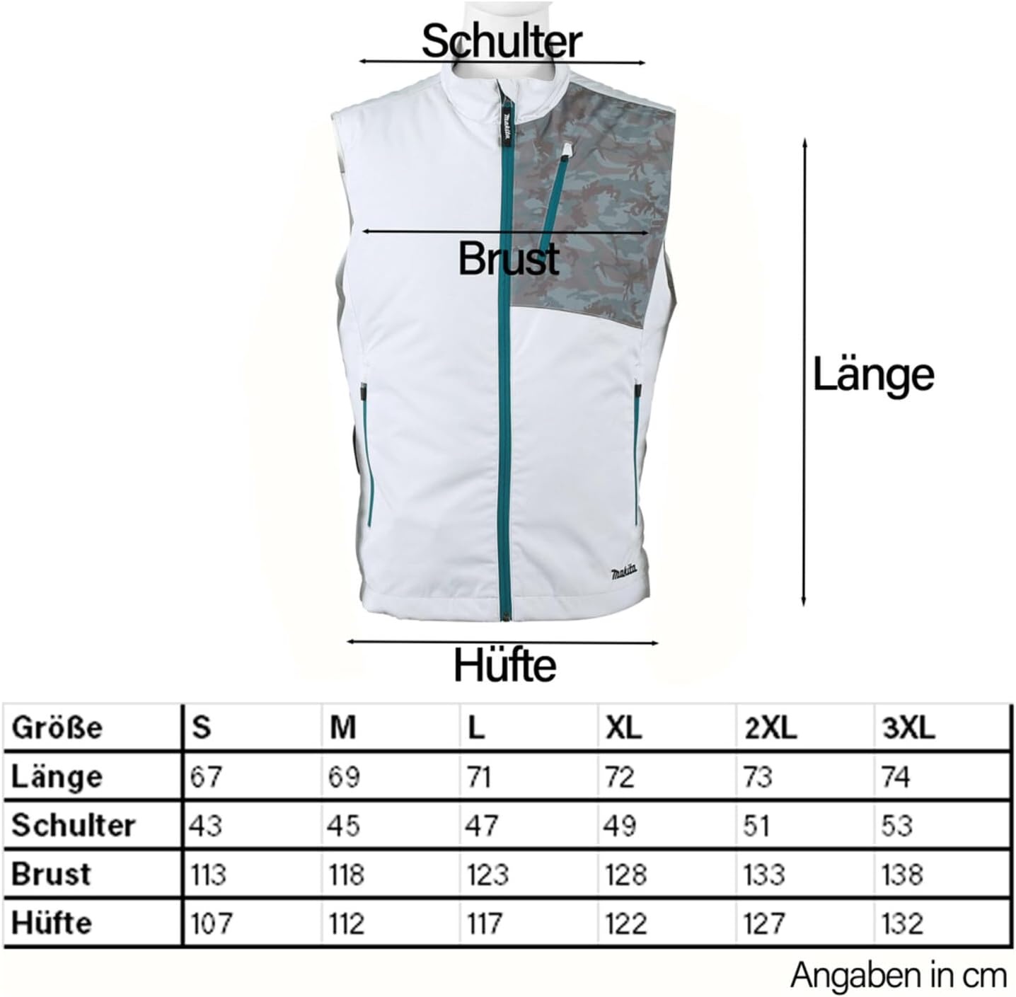 Akku-Klimaweste Größe L mit 2 Ventilatoren - 35% Rabatt