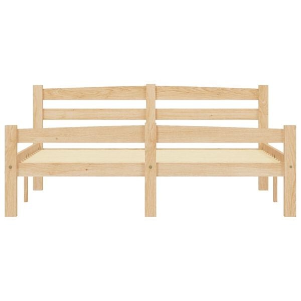 Vidaxl Bettgestell aus massivem Kiefernholz 140x200 cm - 34% Rabatt