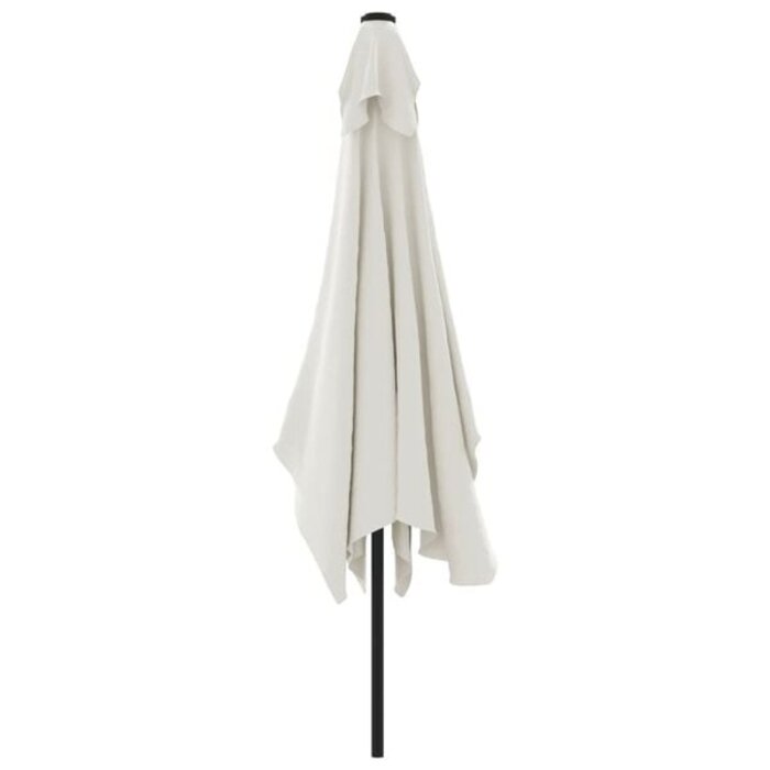 Vidaxl Rechteckiger Sonnenschirm 200x300 cm Sandweiß - 34% Rabatt