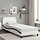 Bettgestell Dover 90x190 cm Kunstleder Schwarz/Weiß - 34% Rabatt