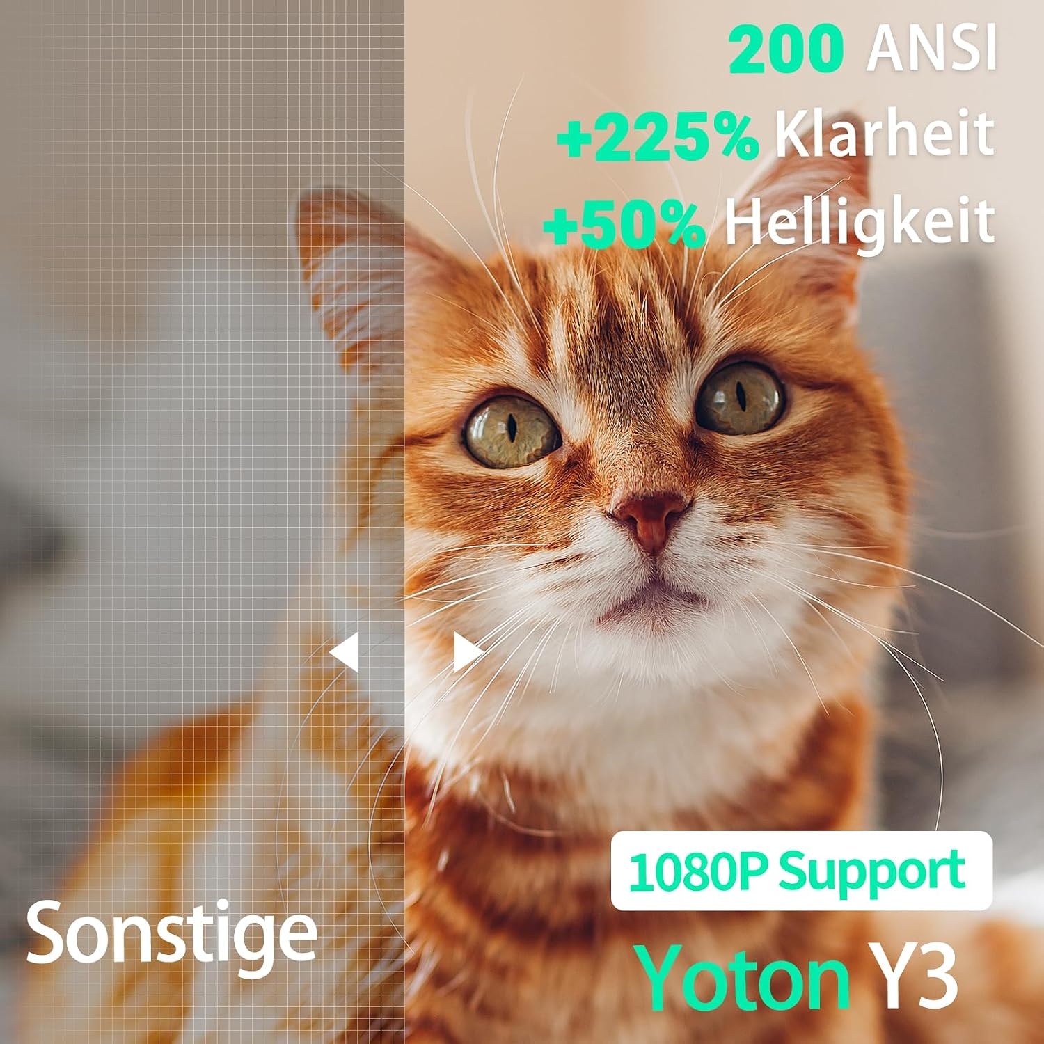 Yoton Tragbarer Mini-Beamer Full HD Projektor - 33% Rabatt