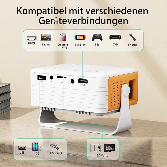 Yoton Tragbarer Mini-Beamer Full HD Projektor - 33% Rabatt