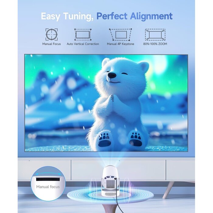 Magcubic Mini 4K Videoprojektor Android 11.0 Heimkino - 33% Rabatt