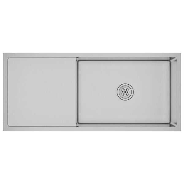 Vidaxl Edelstahl Küchenspüle mit Abtropffläche 100x44cm - 35% Rabatt