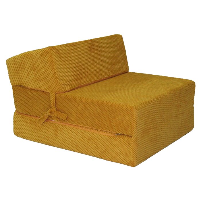Viking Choice Faltmatratze & Sitzkissen Ocker 200x70x15cm - 34% Rabatt - Samtbezug