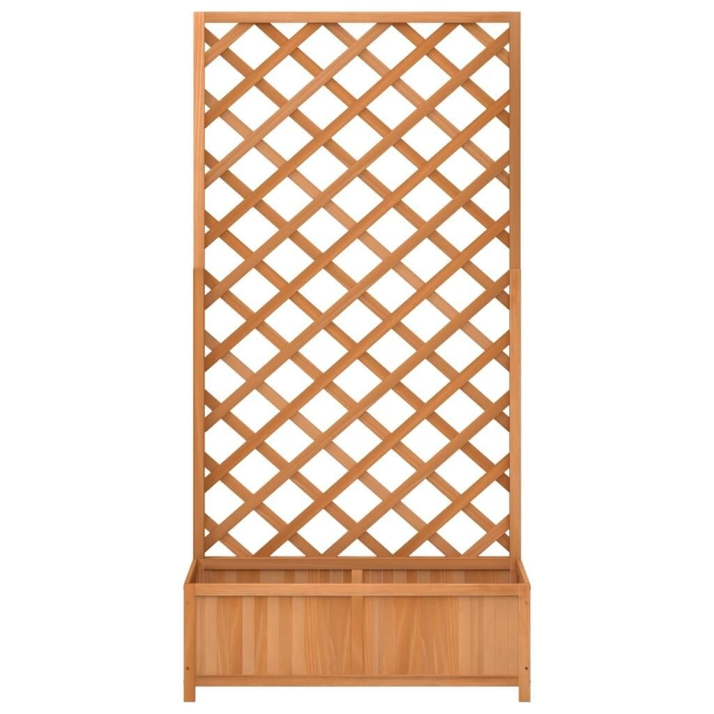 Vidaxl Pflanzkübel mit Rankgitter aus Fichtenholz 90x35x180cm - 34% Rabatt