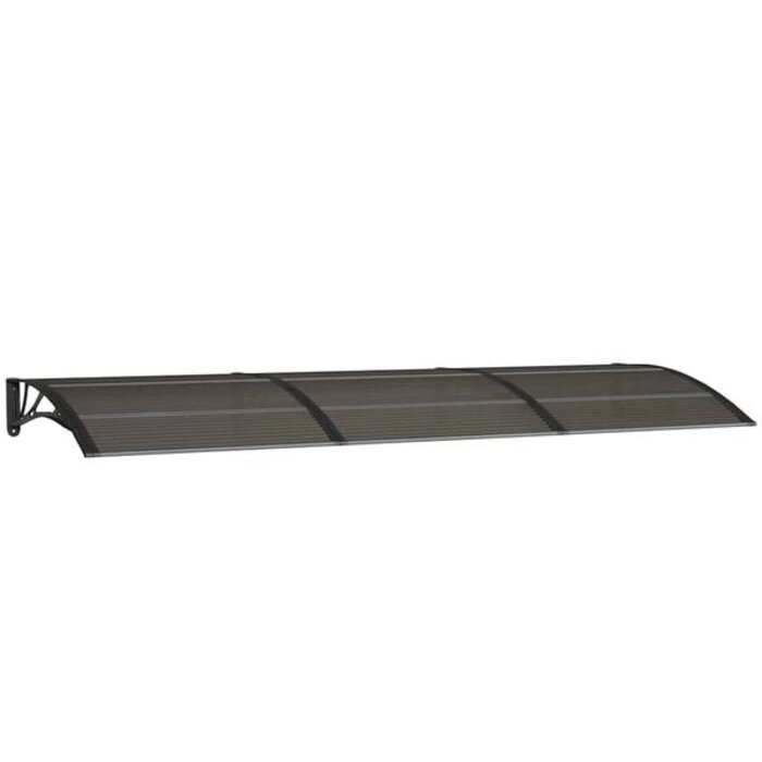 Vidaxl Türvordach 300x100 cm Polycarbonat Schwarz - 35% Rabatt