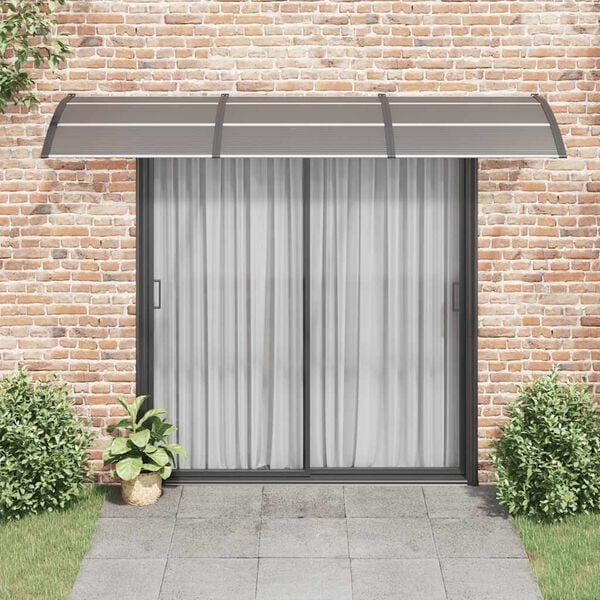 Vidaxl Türvordach 300x100 cm Polycarbonat Schwarz - 35% Rabatt