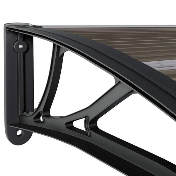 Vidaxl Türvordach 300x100 cm Polycarbonat Schwarz - 35% Rabatt