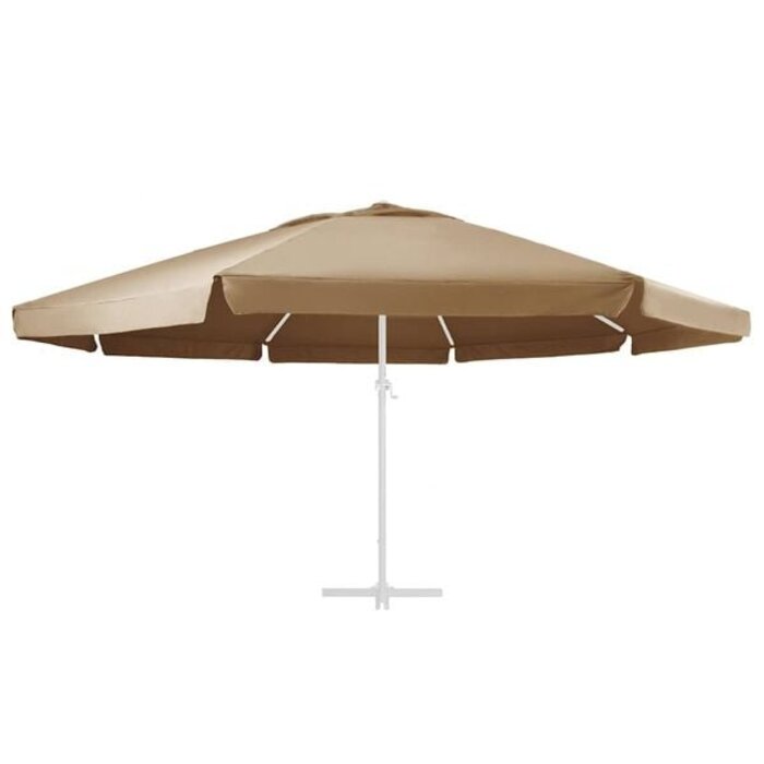 Vidaxl Sonnenschirm-Ersatzbespannung 610 cm Taupe - 34% Rabatt
