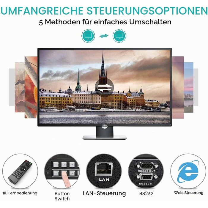 HDMI Matrix Switch 16x16 4K 30Hz - 35% Rabatt - Professionelle AV-Steuerung