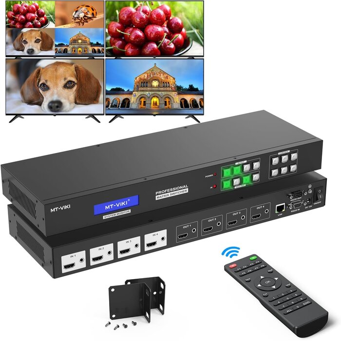 HDMI Matrix Switch 16x16 4K 30Hz - 35% Rabatt - Professionelle AV-Steuerung