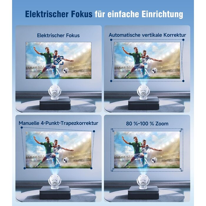 Magcubic Mini-Beamer 1080P/4K mit 180° Rotation - 34% Rabatt