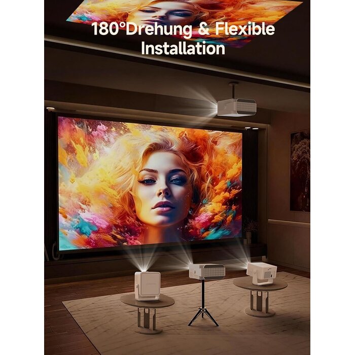 Magcubic Smart Full HD Beamer 1080P - 35% Rabatt - Android 14 & 180° Design
