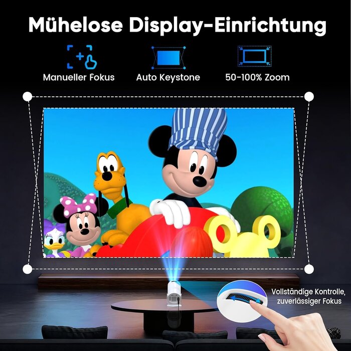 Mini-Projektor 1080p FHD - 33% Rabatt auf 200 Zoll Heimkino-Erlebnis