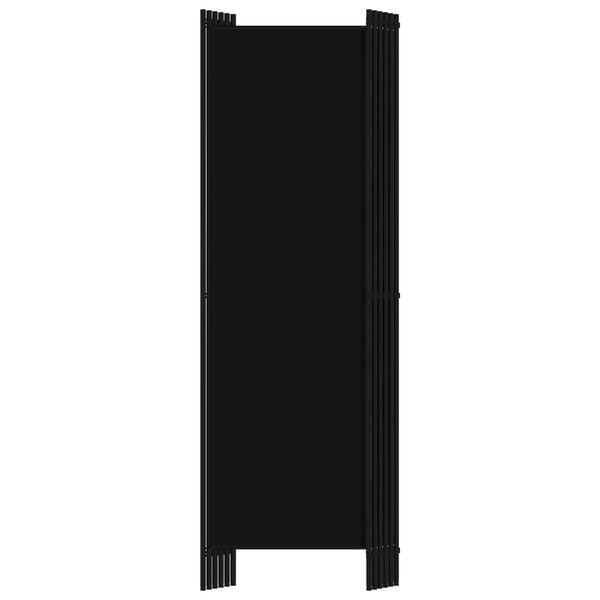 Vidaxl Raumteiler mit 6 Paneelen 300x180 cm schwarz - 33% Rabatt