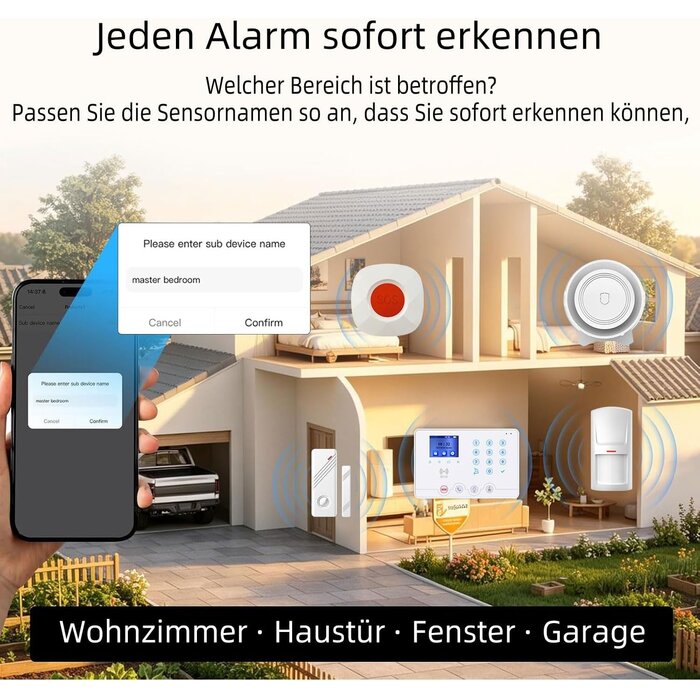 Drahtloses 4G/WiFi Alarmsystem - 35% Rabatt - Komplett-Set