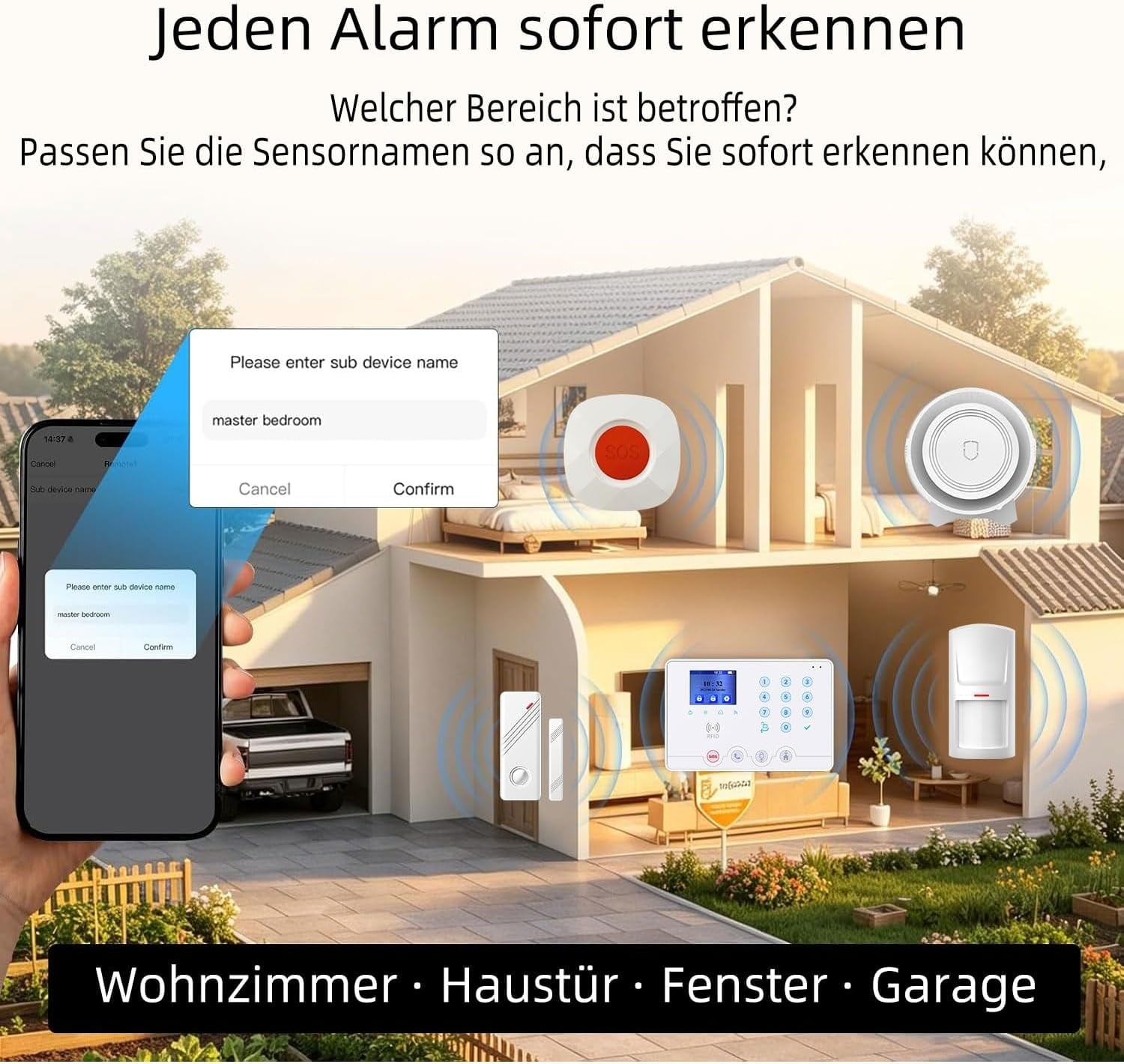 Drahtloses 4G/WiFi Alarmsystem - 35% Rabatt - Komplett-Set