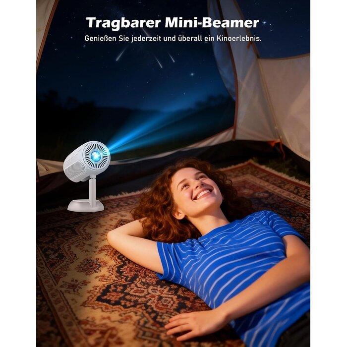 Mini Beamer 4K Full HD tragbar WLAN Bluetooth - 34% Rabatt - Ausgepackt