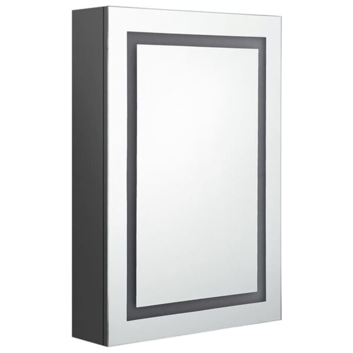 Vidaxl Spiegelschrank mit LED Beleuchtung 50x13x70cm Grau - 34% Rabatt