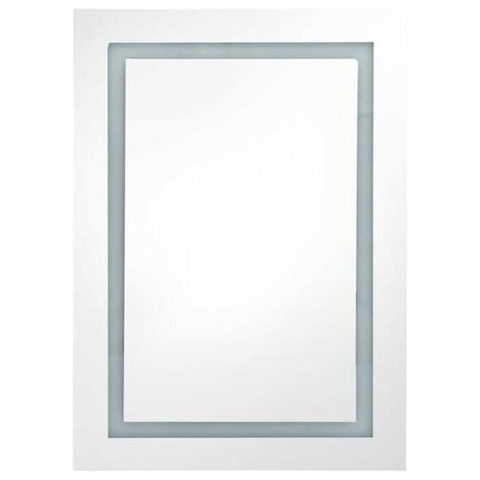 Vidaxl Spiegelschrank mit LED Beleuchtung 50x13x70cm Grau - 34% Rabatt