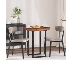 Vidaxl Runde Eichenholz Tischplatte Ø 70 cm - Massivholz - 51% Rabatt