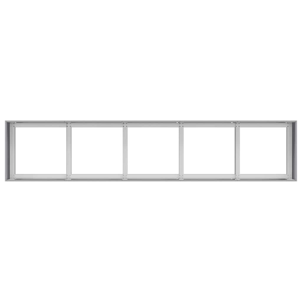 Vidaxl Großer Pflanzkübel verzinkter Stahl 200x40x40 cm - 34% Rabatt