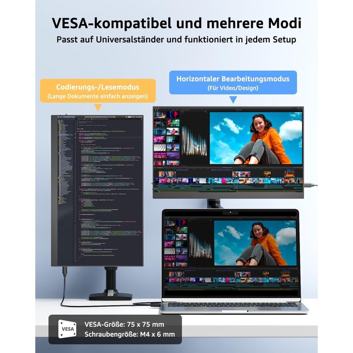 Tragbarer 15,6 Zoll Full HD Monitor - 34% Rabatt auf dieses Ausgepackt-Modell
