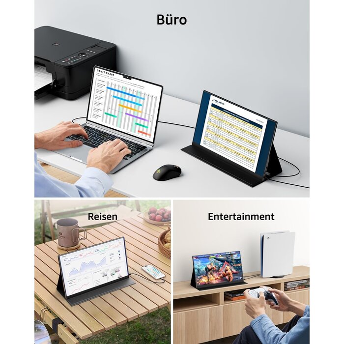 Tragbarer 15,6 Zoll Full HD Monitor - 34% Rabatt auf dieses Ausgepackt-Modell